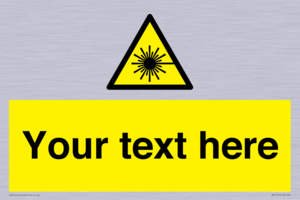 Custom Laser Hazard Sign